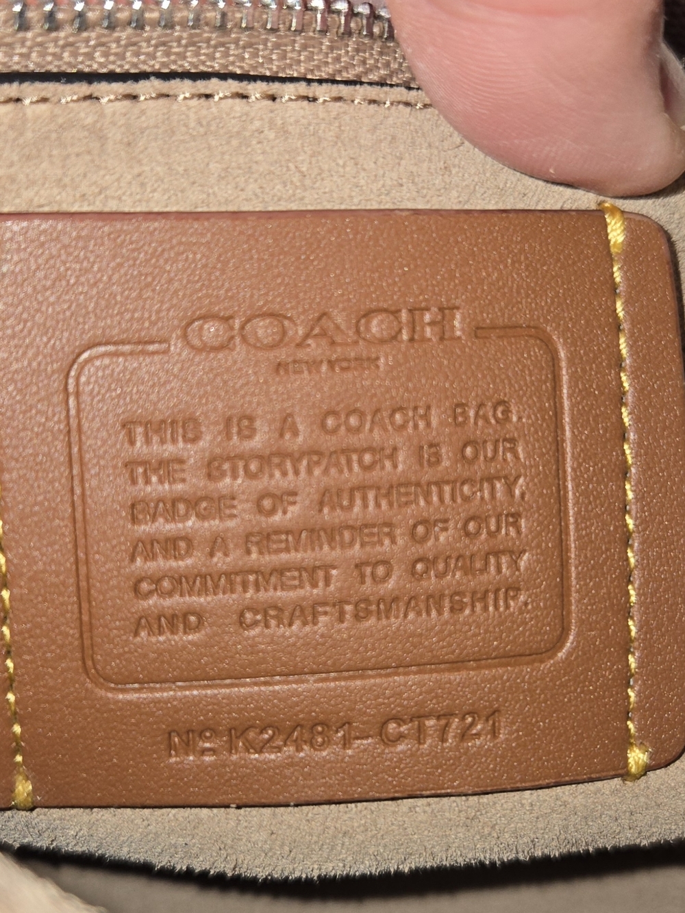 Coach Western Tabby Shoulder Bag - Maple - Picture 8 of 13